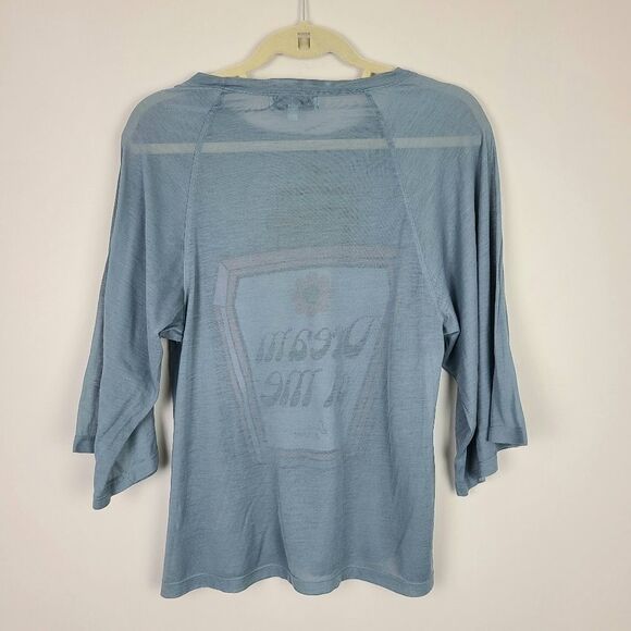 𝅺Wildfox Dream of Me 3/4 Sleeve Oversize T-Shirt XS - Picture 11 of 16